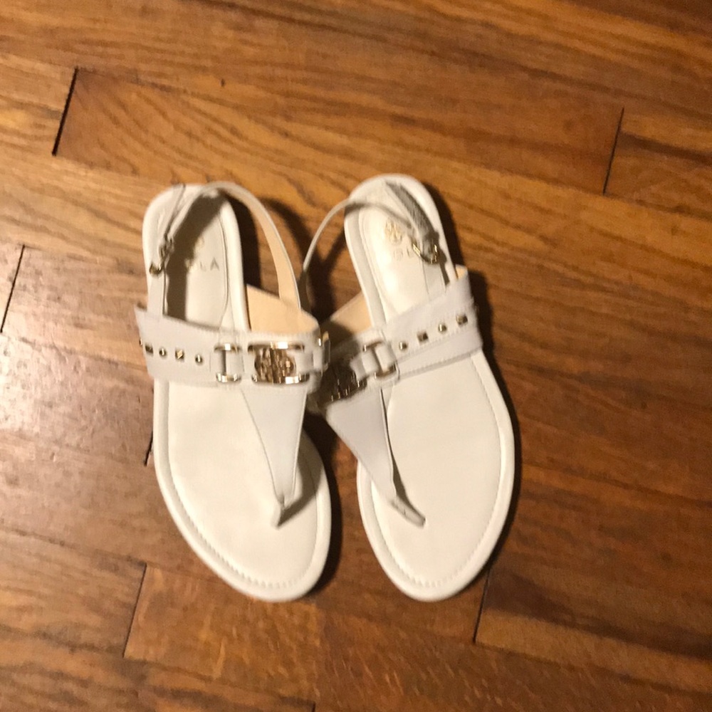 Isola white sandals